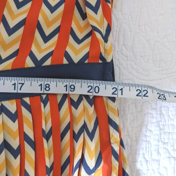 Modcloth Multicolor Chevron Midi Dress - Picture 11 of 12